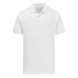 Ultimate Adults Unisex 50/50 Pique Polo / White
